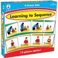 Carson Dellosa Learning to Sequence Game, 4-Scene Sets 140089